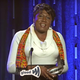 TransGriot Monica Roberts accepted a Special Recognition GLAAD Media Award in 2016.